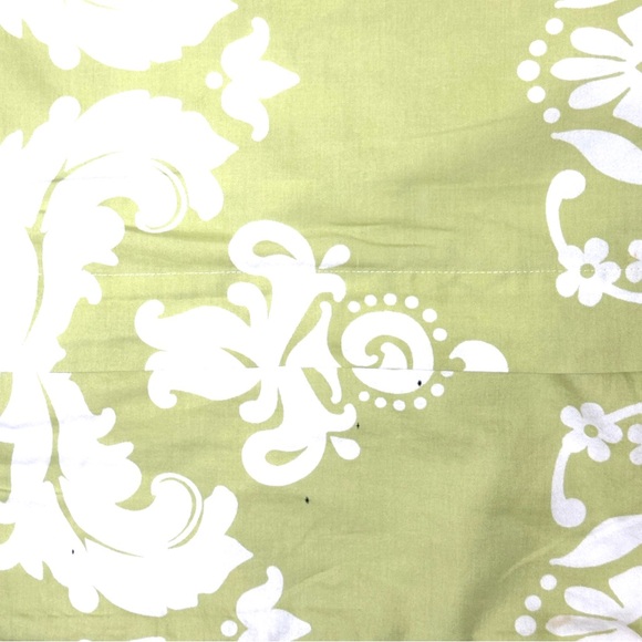 SERENA & LILY Green & White Twin Duvet Cover, Euro Sham & Standard Pillow Cover - Picture 12 of 13